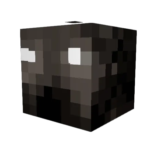 positivejoker Minecraft avatar head, 3D render