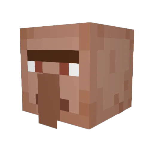 positiveman69 Minecraft avatar head, 3D render