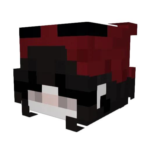 possessiv Minecraft avatar head, 3D render