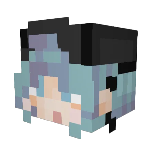 possum_awesome Minecraft avatar head, 3D render