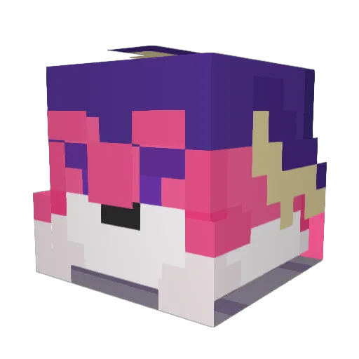 possumman Minecraft avatar head, 3D render