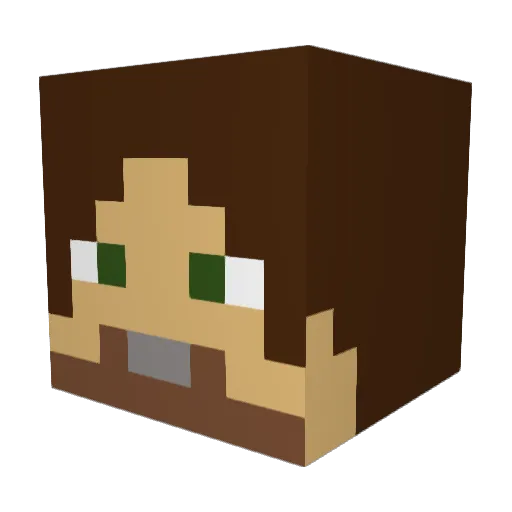 postal352 Minecraft avatar head, 3D render