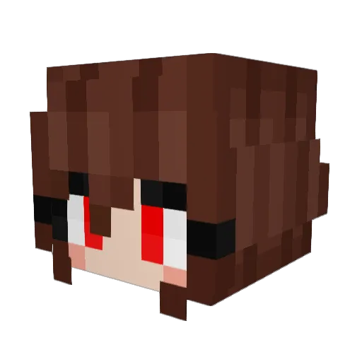 postal_girl Minecraft avatar head, 3D render