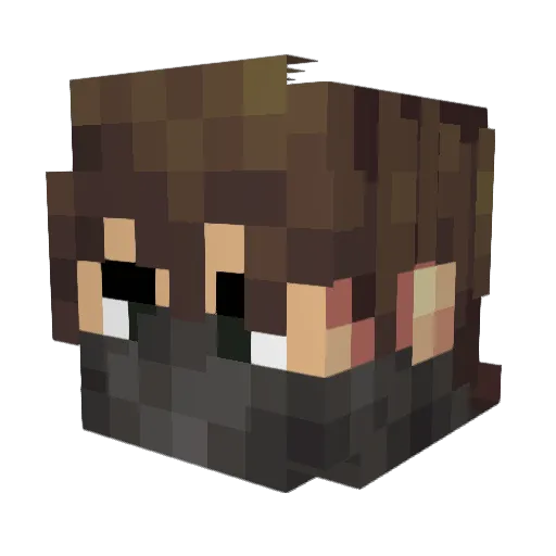 postolka_ Minecraft avatar head, 3D render