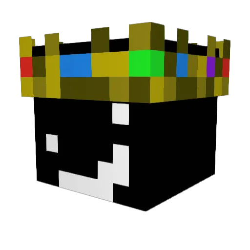 postsanical Minecraft avatar head, 3D render