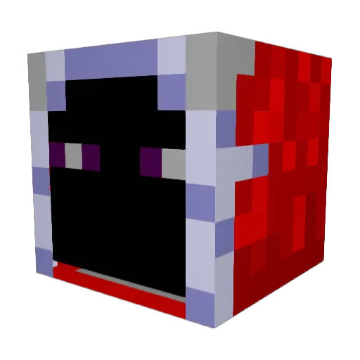 postur Minecraft avatar head, 3D render