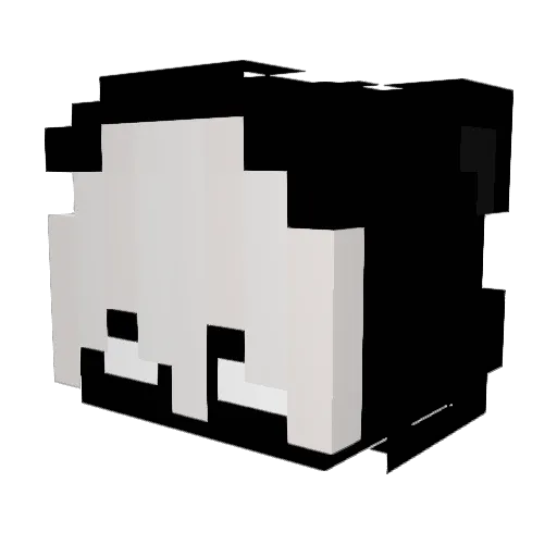 postwrite Minecraft avatar head, 3D render