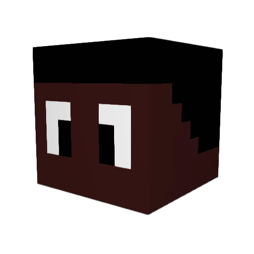 postykun Minecraft avatar head, 3D render