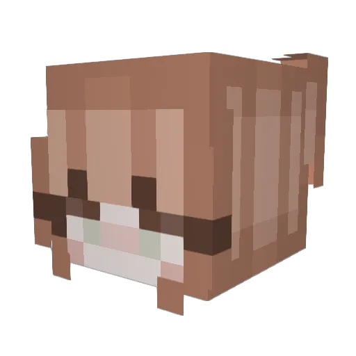 postymelone Minecraft avatar head, 3D render
