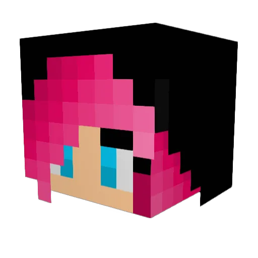 posudomoika Minecraft avatar head, 3D render