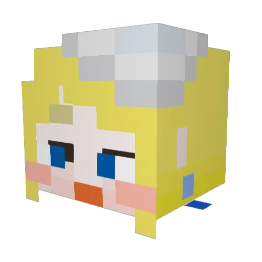 posynip Minecraft avatar head, 3D render