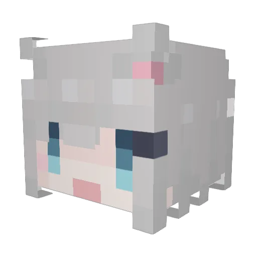 pot67 Minecraft avatar head, 3D render