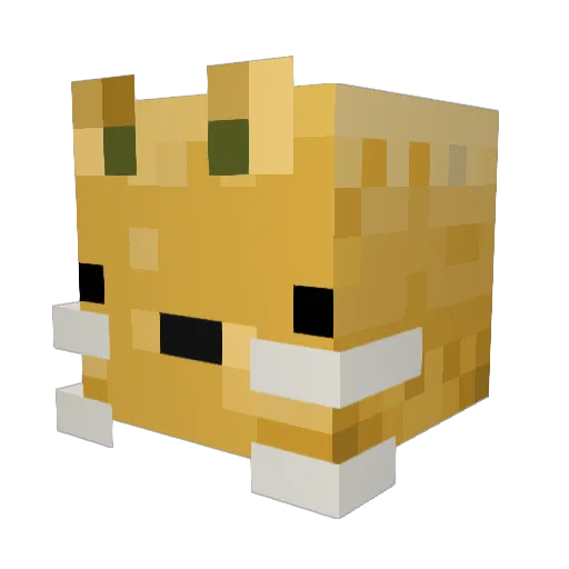 potado1 Minecraft avatar head, 3D render