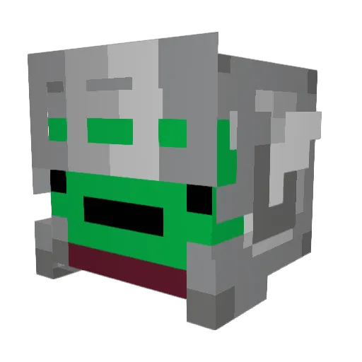 potat420 Minecraft avatar head, 3D render