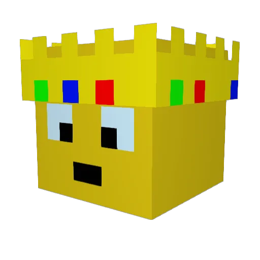 potata69 Minecraft avatar head, 3D render
