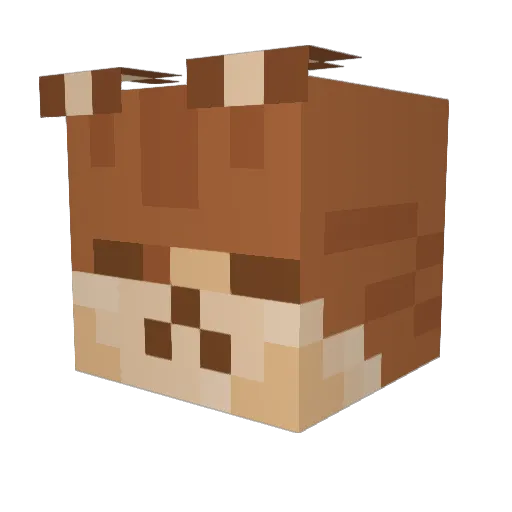 potato10_ Minecraft avatar head, 3D render