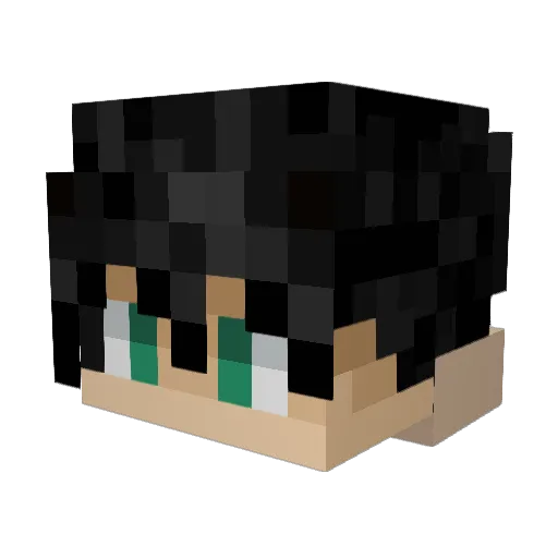 potato12000 Minecraft avatar head, 3D render