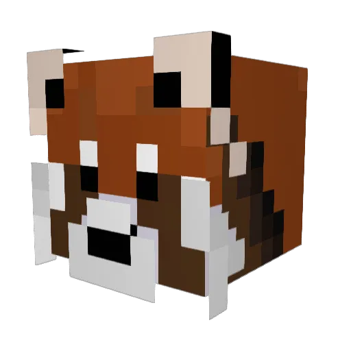 potato130 Minecraft avatar head, 3D render