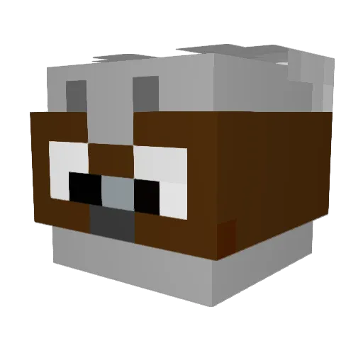 potato2420 Minecraft avatar head, 3D render