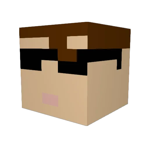 potato62047 Minecraft avatar head, 3D render