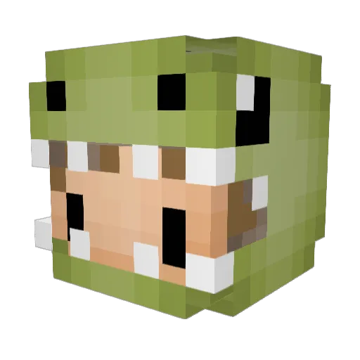 potatoEXTREME76 Minecraft avatar head, 3D render
