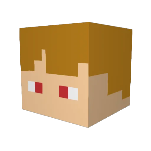 potato_Danzeng Minecraft avatar head, 3D render