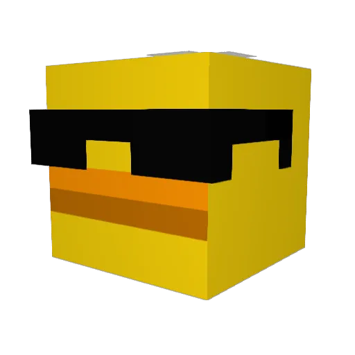 potato_PC39 Minecraft avatar head, 3D render