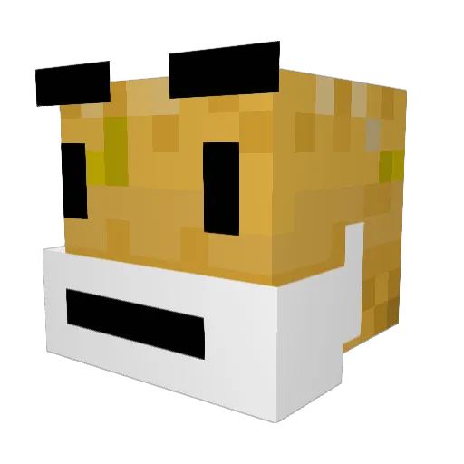 potato_gnome Minecraft avatar head, 3D render