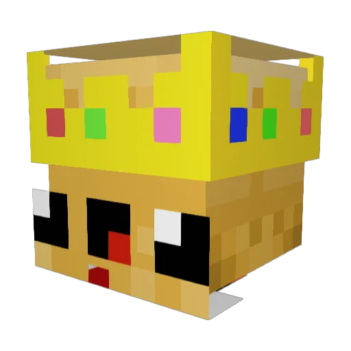 potato_god1910 Minecraft avatar head, 3D render