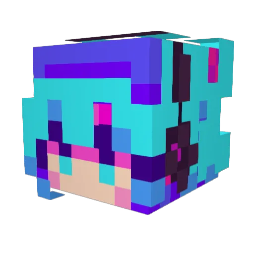 potatoblum Minecraft avatar head, 3D render
