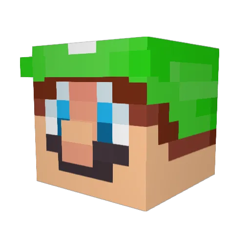 potatodragon12 Minecraft avatar head, 3D render