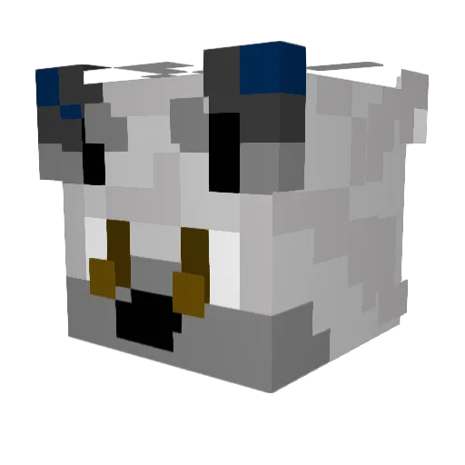 potatofrie11 Minecraft avatar head, 3D render