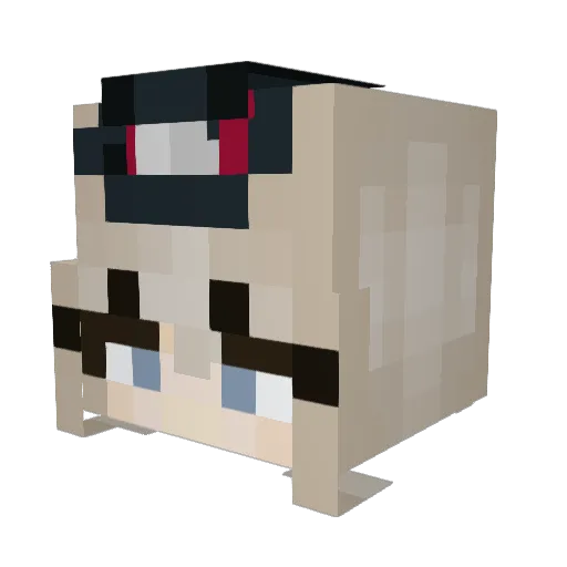 potatohead6123 Minecraft avatar head, 3D render