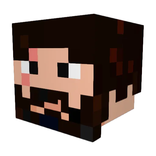 potatokiller8 Minecraft avatar head, 3D render