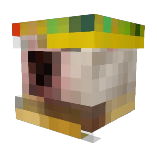 potatoking170 Minecraft avatar head, 3D render
