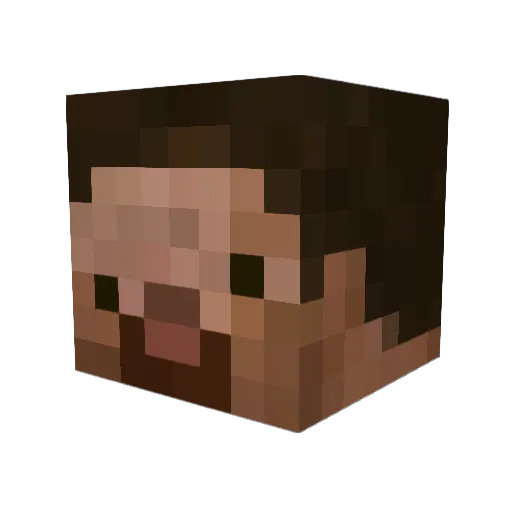 potatomancool Minecraft avatar head, 3D render