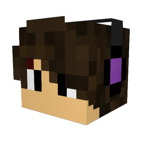 potatomonster83 Minecraft avatar head, 3D render