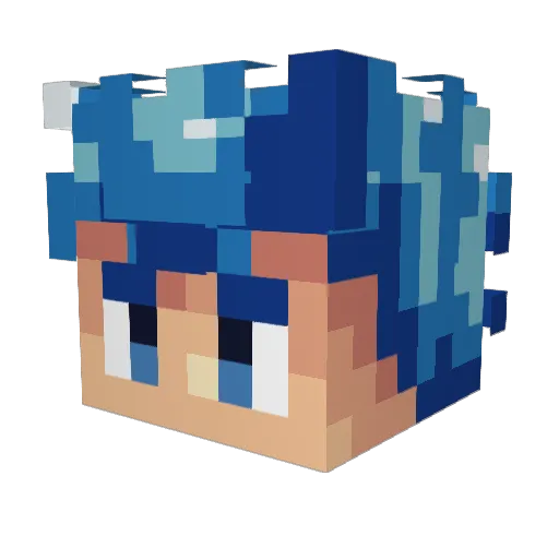 potatos2468 Minecraft avatar head, 3D render