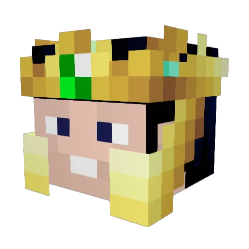 potatosane Minecraft avatar head, 3D render