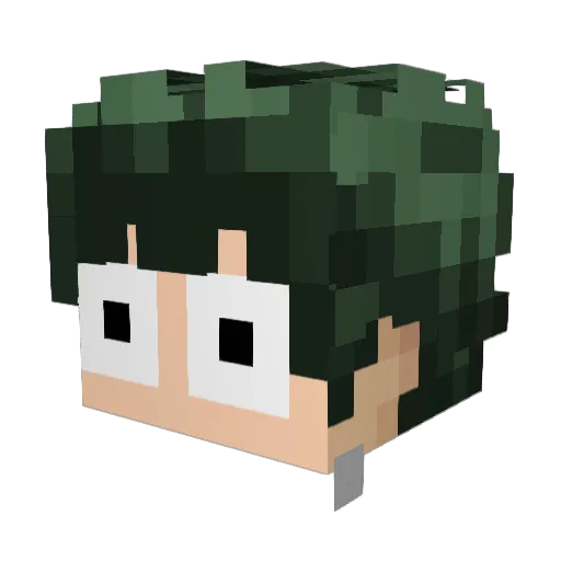 potatotota Minecraft avatar head, 3D render