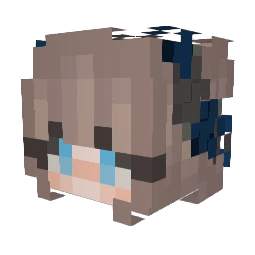 potatozrkool Minecraft avatar head, 3D render