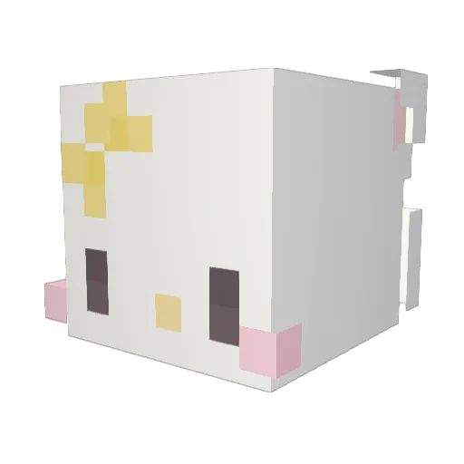potatya Minecraft avatar head, 3D render
