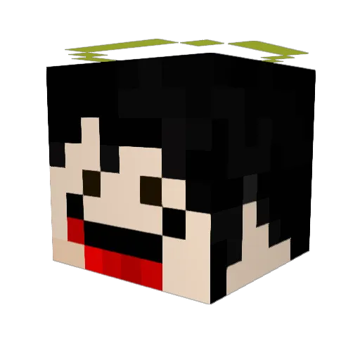 pote0910 Minecraft avatar head, 3D render