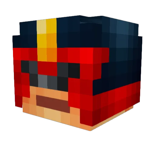 poteczka Minecraft avatar head, 3D render