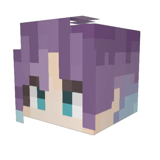 potemoon8 Minecraft avatar head, 3D render