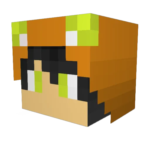 poteto200 Minecraft avatar head, 3D render