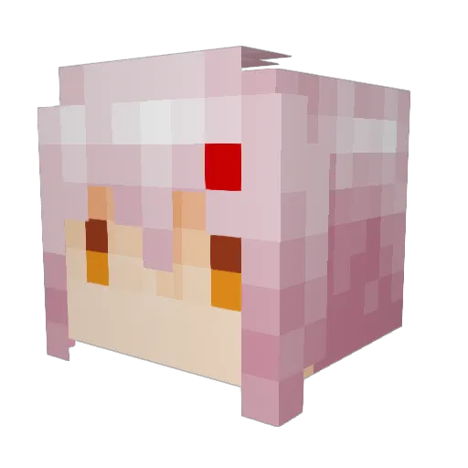poteto76 Minecraft avatar head, 3D render