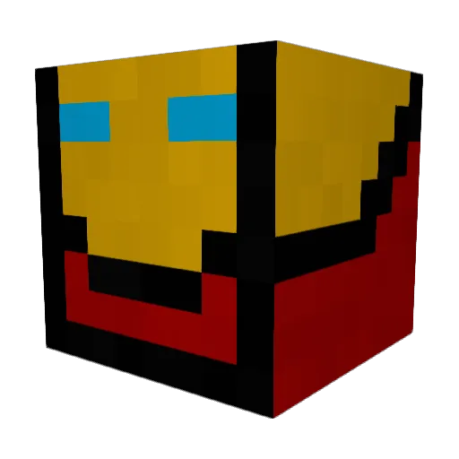 poteto_man Minecraft avatar head, 3D render