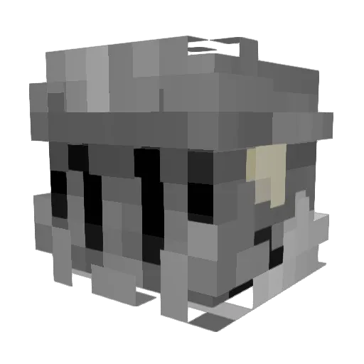 potetopig Minecraft avatar head, 3D render