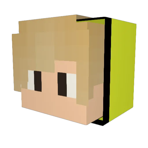 Minecraft-Avatar von pothis: Kopf als 3D-Render